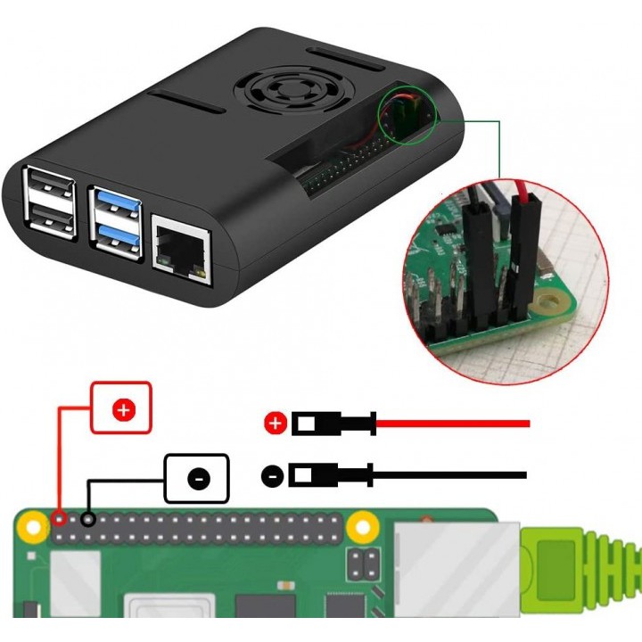 Protective ABS Shell Case for Raspberry Pi 4 Model B