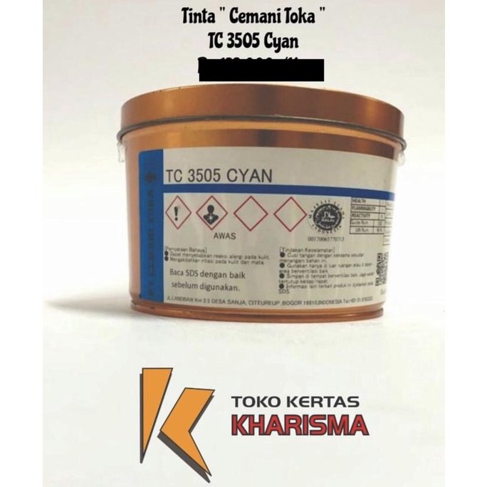 

Ink | Tinta Cetak , Cemani Toka , Tc 3505 Cyan