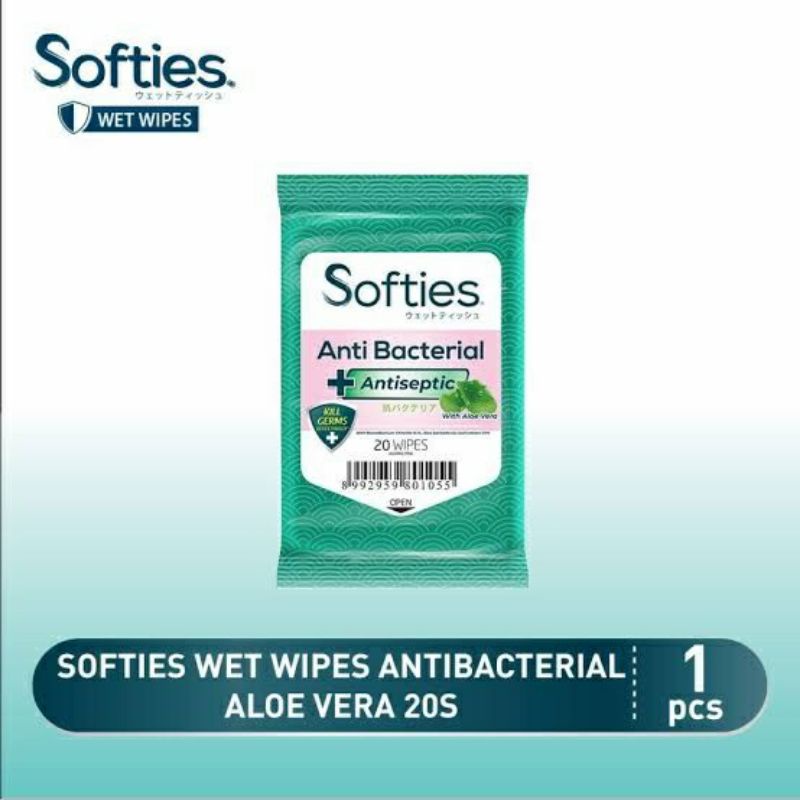 Softies Tissue Antibacterial 20s