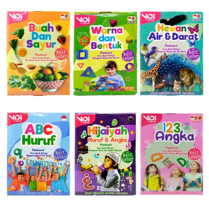 Mainan Edukasi | VIDI Flash Card | Kartu Pintar Anak Balita Lengkap