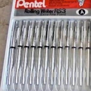 

{{{{{{] BALLPOINT PANTEL RS-3 SILVER/PCS -ATKMART DRIYOREJO