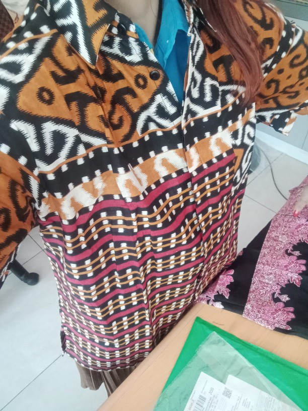 Dress Terbaru-maura Couple - Sania Ruffle Batik Couple Ori Ndoro Jowi Dnt Garansi Termurah Shopee