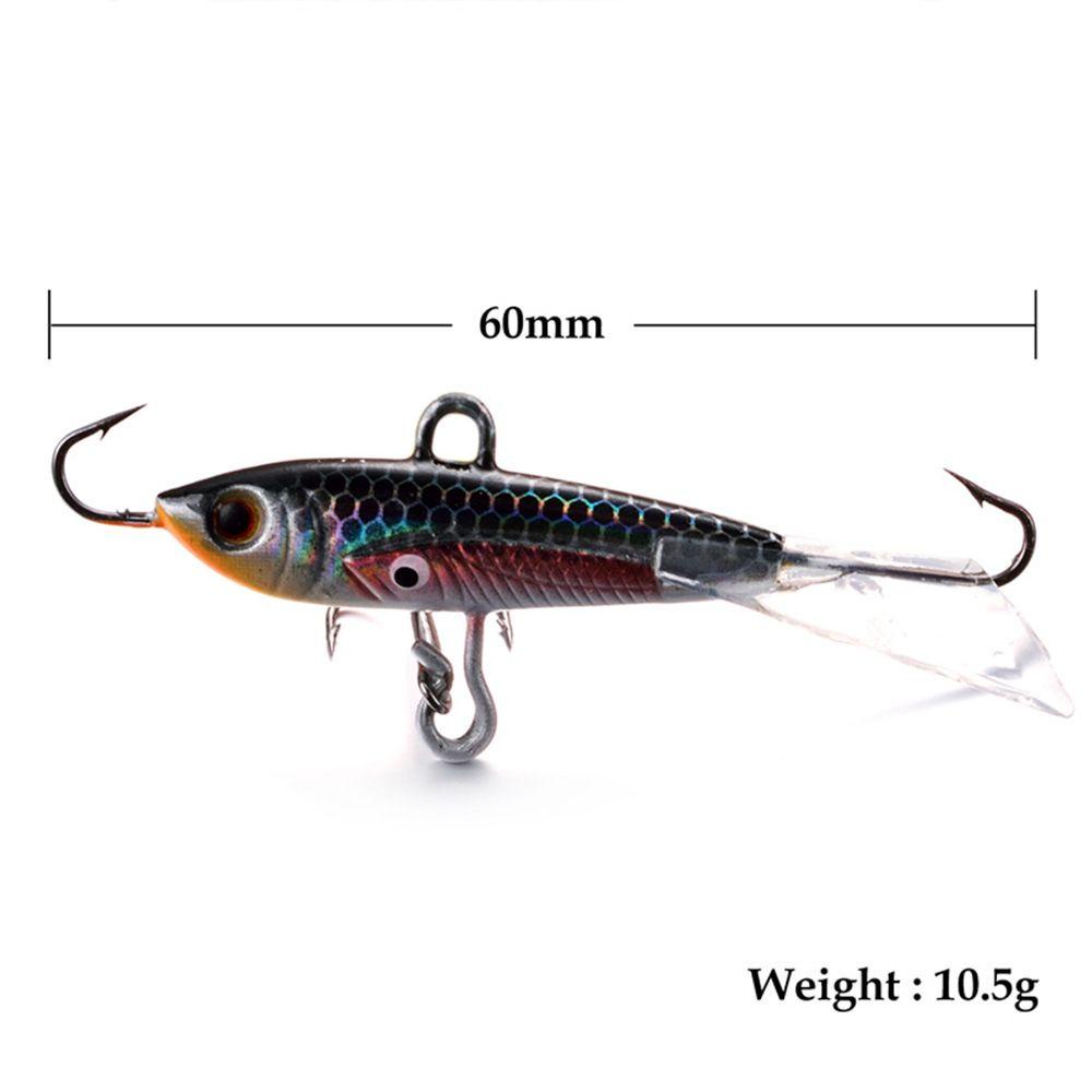 Top Ice Fishing Lure Iming Penyeimbang Buatan Walleye Lead Hard Hook