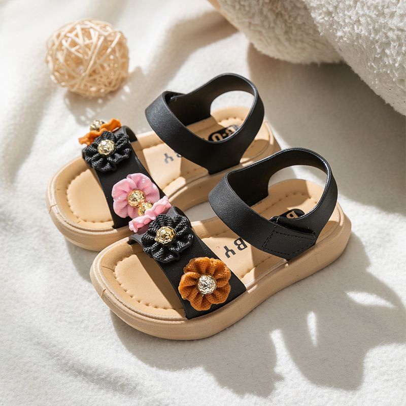 Medan Termurah KD005 (Size 20-29) Sendal anak perempuan import Sandal flower cute cantik