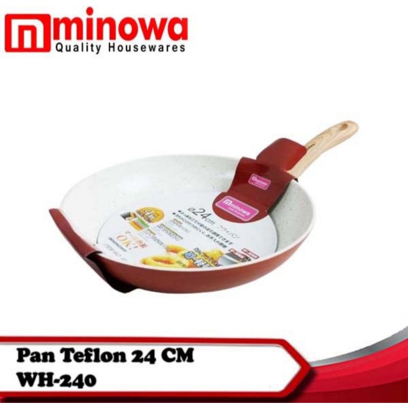 Frypan Minowa Marble 24 & 22 / Frypan Lapisan Granite Minowa Anti lengket / Pan Marbel Minowa