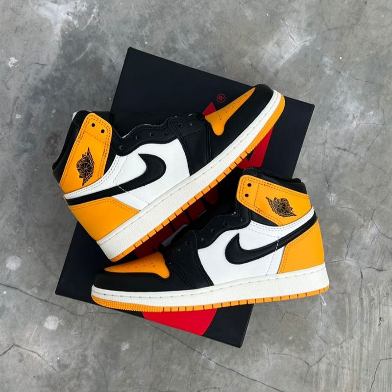 Air Jordan 1 High OG Taxi Yellow Toe GS (100% Original)