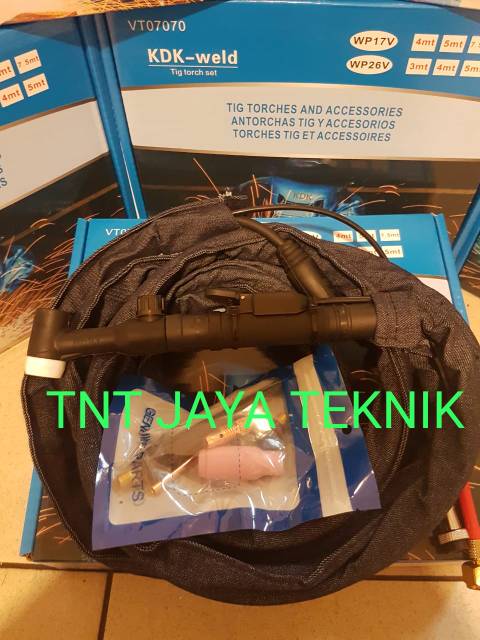 STANG LAS ARGON WP17V / STANG ARGON WP 17 V PANJANG 5 METER MERK KDK / STANG ARGON TIG WP-17