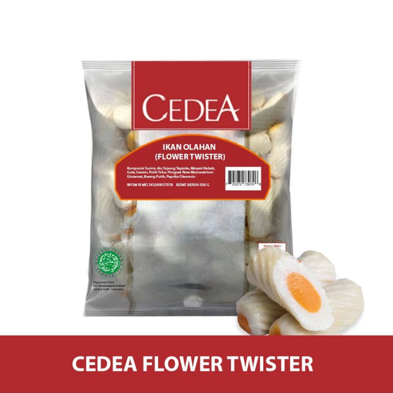 

Cedea Flower Twister / Baso Ikan Bentuk Twister | Berat Bersih 500gr