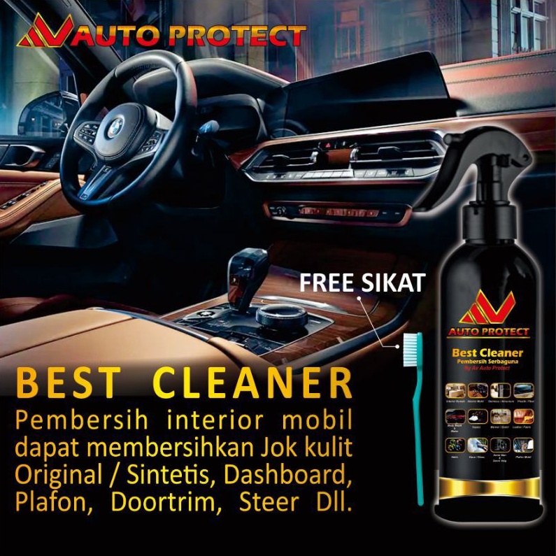 Pembersih Noda Interior Kemasan 265ml Hitam | Plafon | Jok Kulit &amp; Kain | Dashboard | Interior Cleaner | By Av Auto Protect