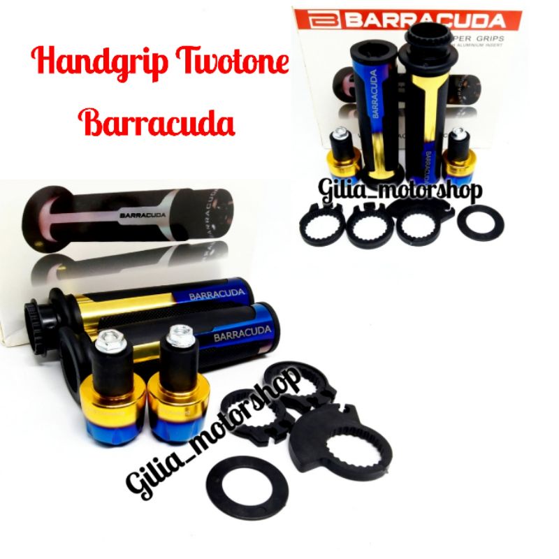 Handgrip Motor Handgrip Barracuda Twotone Cnc Handfat Twotone barracuda ninja Nmax Aerox Pcx Vario