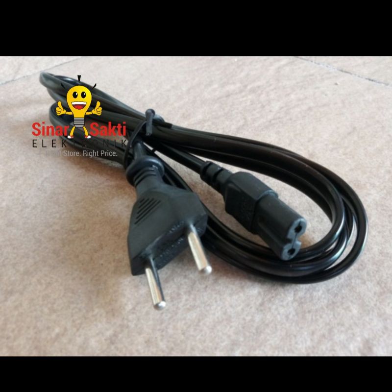 Kabel power angka 8 Printer 1.5 m 1.8m FULL TEMBAGA tebal