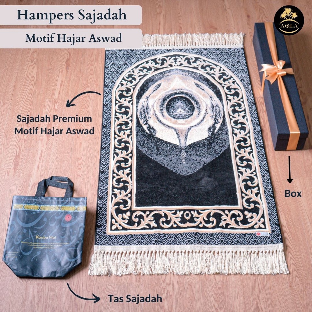 HAMPERS SAJADAH MADINAH ALMINWAL HAJAR ASWAD ASLI MADINAH KUALITAS PREMIUM / KADO PERNIKAHAN / OLEH OLEH HAJI DAN UMROH