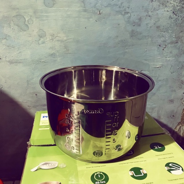 Panci rice cooker Stainless 2 Liter Yongma , Philips , Sanken Panci sehat ricecooker