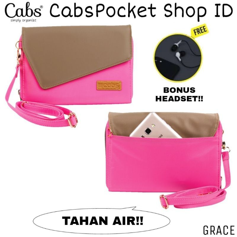 CABS POCKET GRACE PEACH - DOMPET CLUTCH WANITA - TERMURAH