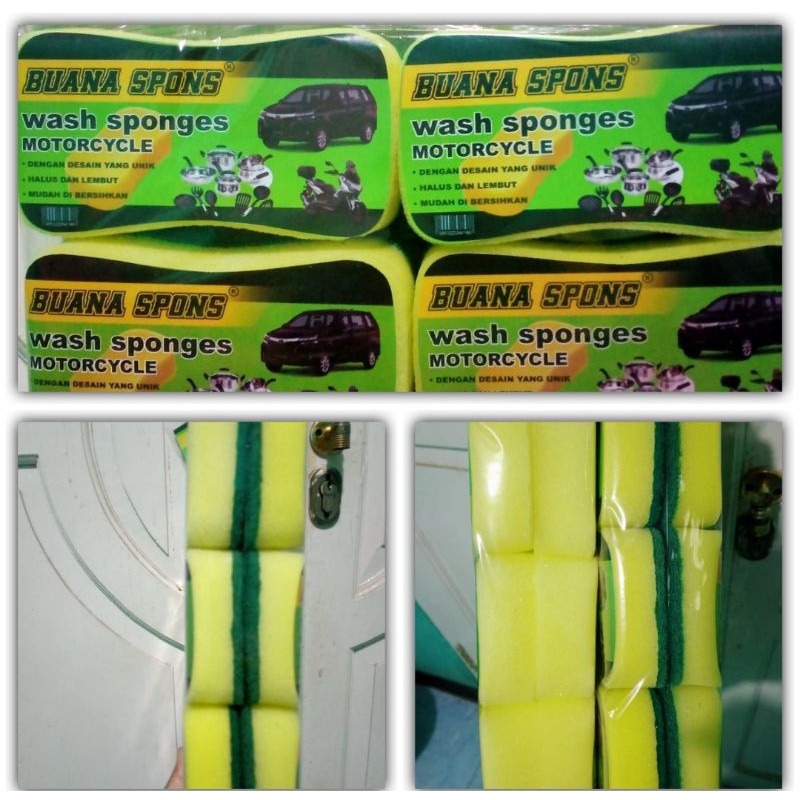 Spon Busa+Karpet Serbaguna isi 12 pcs