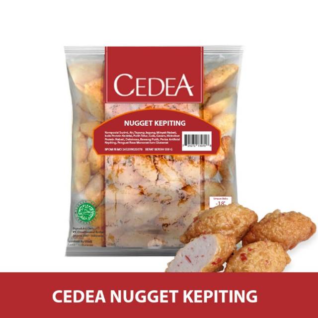 Cedea Ikan Olahan Rasa Kepiting / Crab Nugget 500 gram