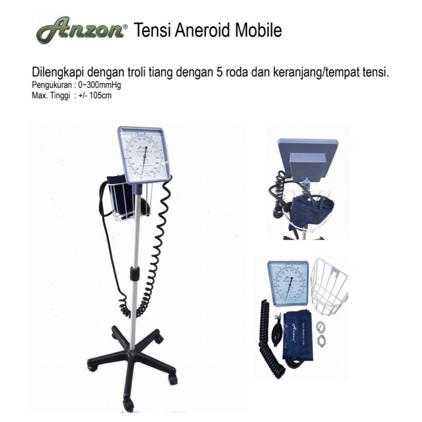 Tensimeter roda Anzon / Tensi Stand Aneroid