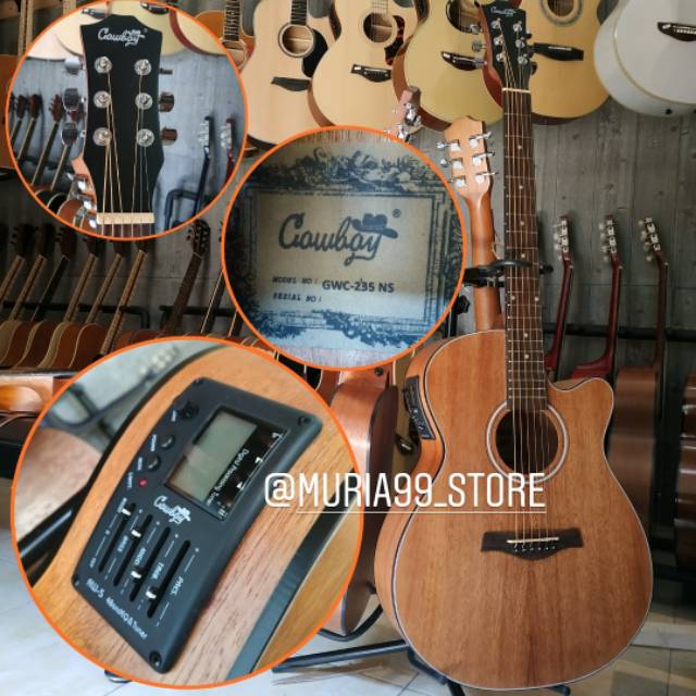 Gitar akustik elektrik cowboy GWC 235ns aw