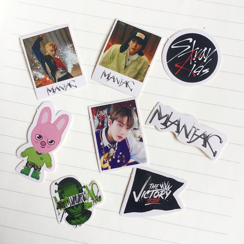 50pcs / Set Stiker Album Kpop Stray Kids Oddinary Untuk Dekorasi Skateboard / Laptop / Notebook LY