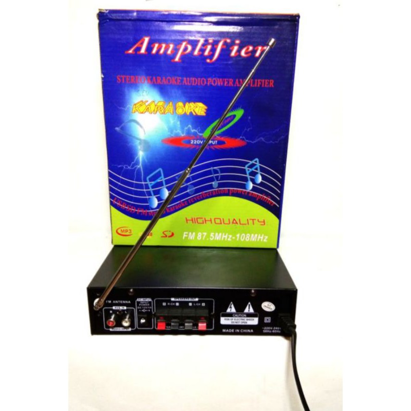 Ampli Mini Teli BK-222 STREO USB FM AC/DC Amplifier