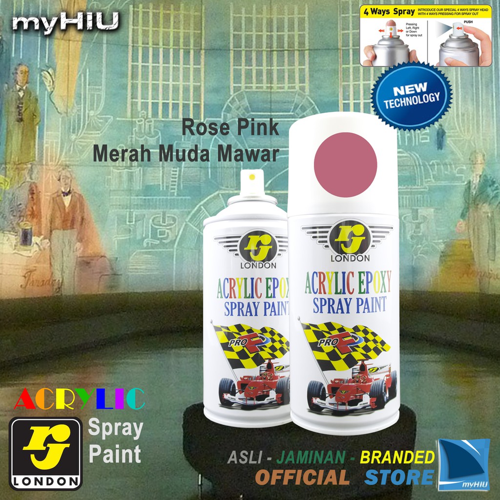 Cat Semprot Merah Mawar Muda 150 ~ 300 cc / Rose Pink Spray Paint RJ LONDON