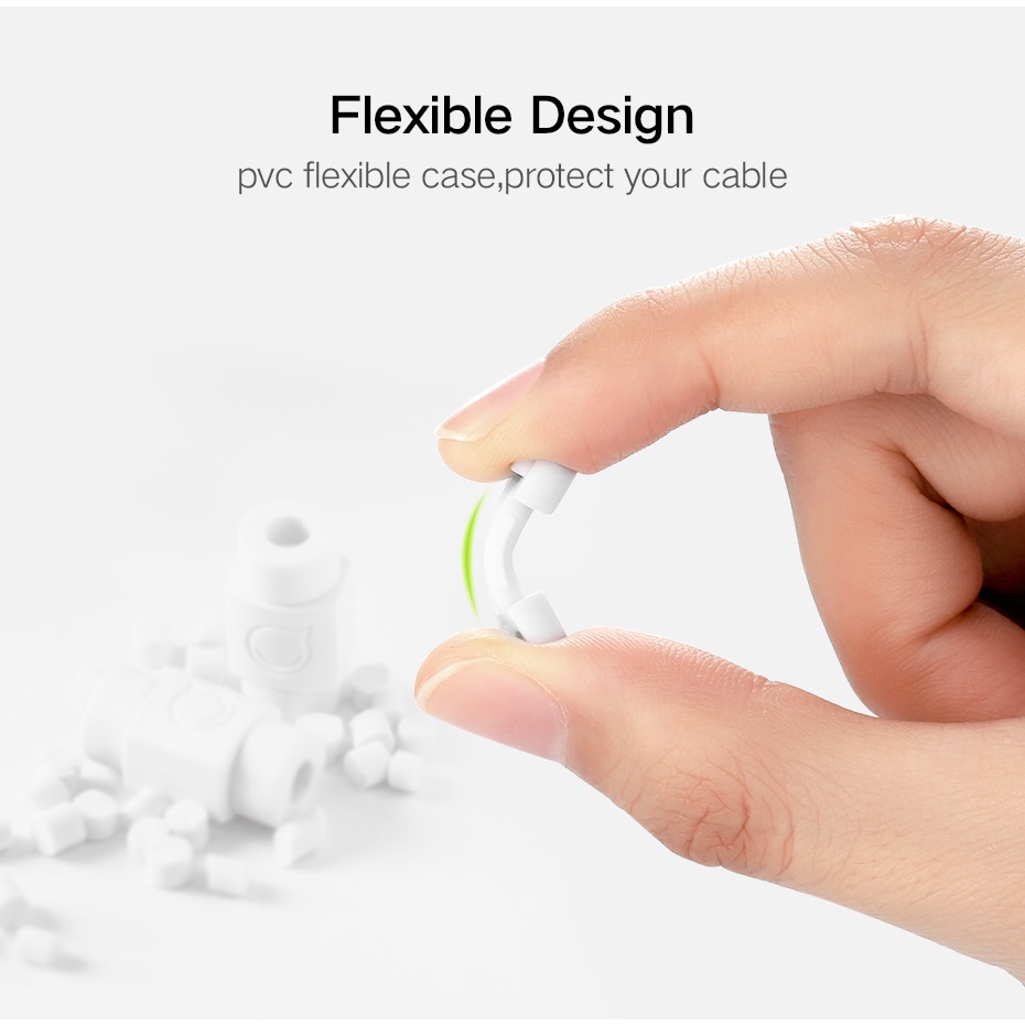 Ugreen Pelindung Kabel Charger Protector 6 PCS - 40705 - White