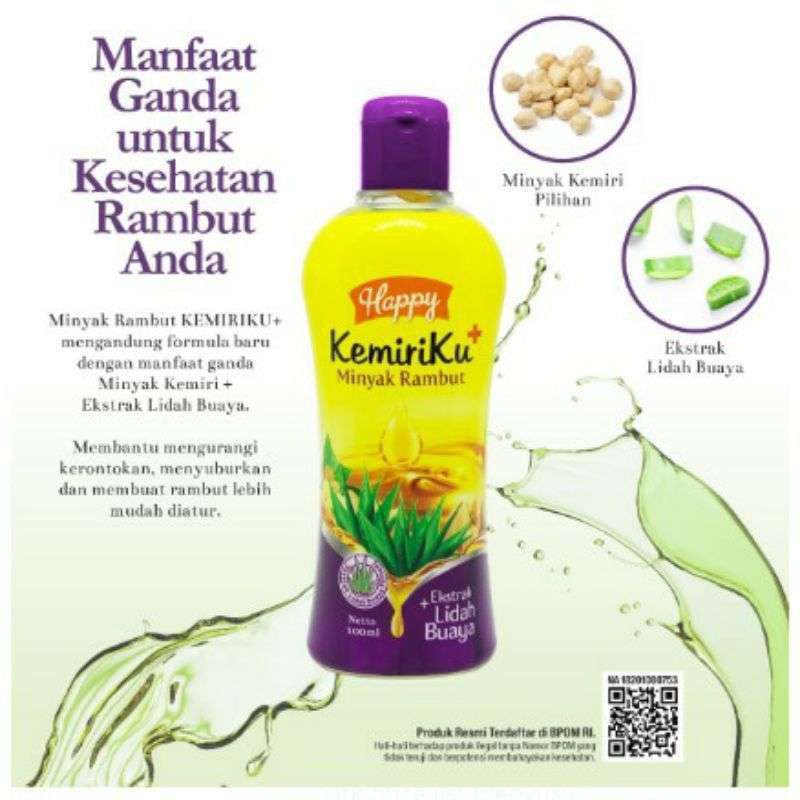 PROMO!!!Paket Hemat Happy Kemiriku Shampoo Minyak Rambut Hair Tonic