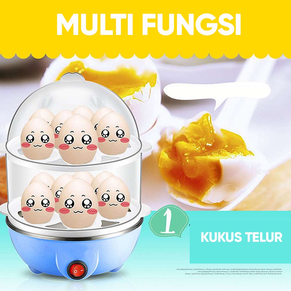 StarHome Alat Kukus Telur - Egg Boiler Cooker -  Steamer Botol Bayi - Kukusan Elektrik Serbaguna