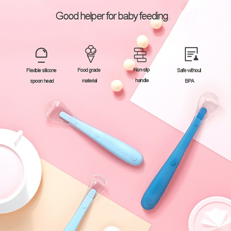 Kub Silicone Soft Spoon - Sendok Makan Anak