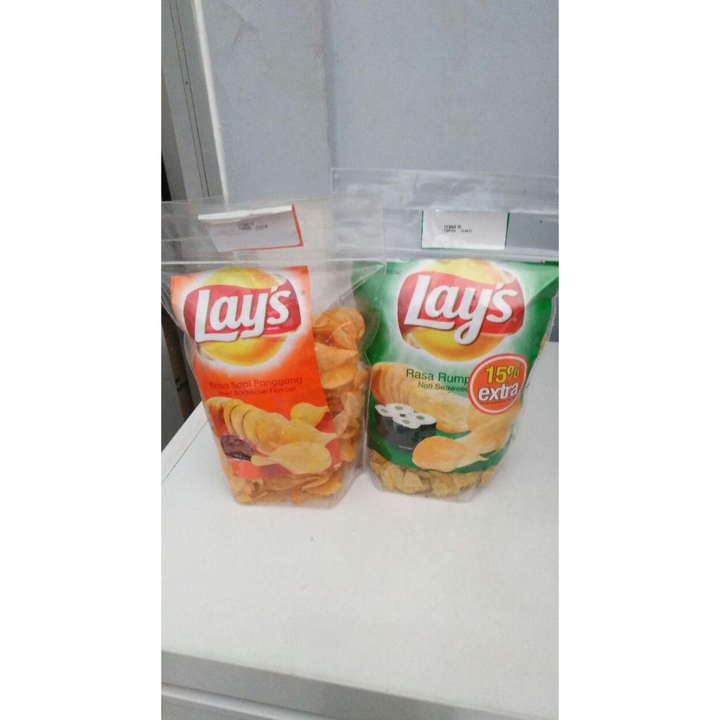 

makanan// Chiki Lays Rumput Laut / bbq 250gr - BBQ