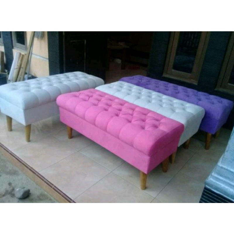 PROMO SOFA BENCH STOOL MURAH || SOFA PANJANG 120CM