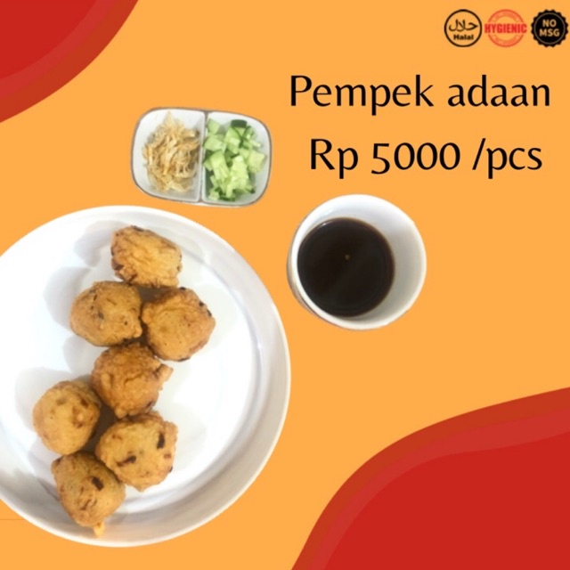 

5pcs pempek adaan terbuat dari tenggiri super tersedia frozen dan matang