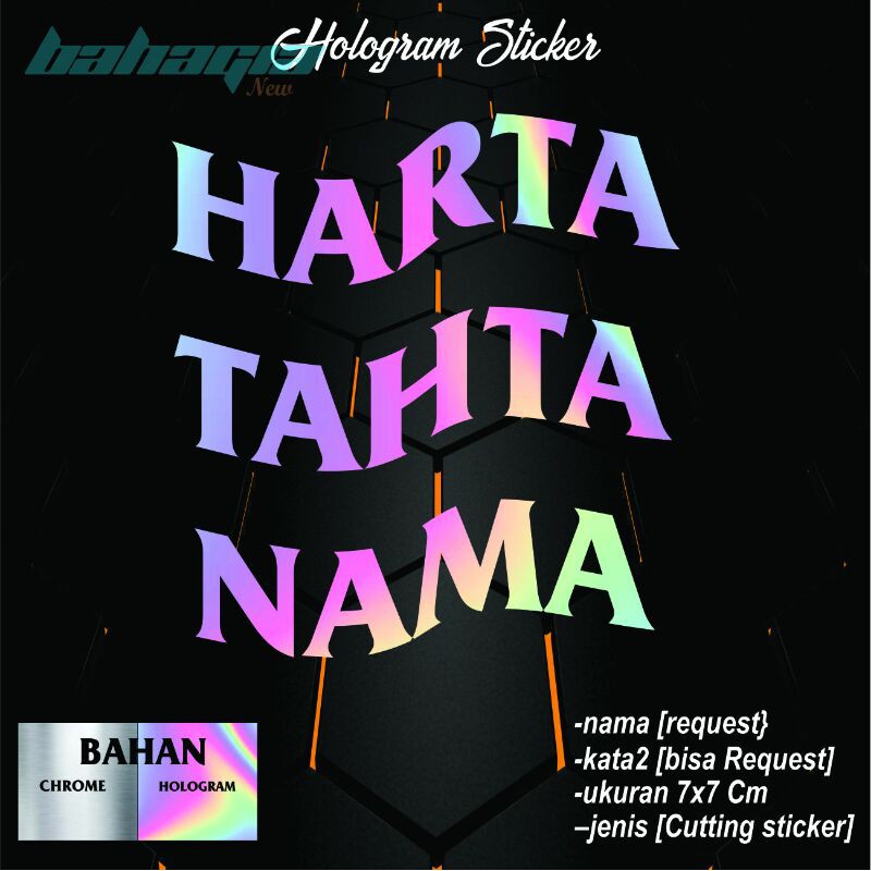 

STIKER CUTTING STICKER HARTA TAHTA CUSTOM