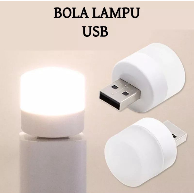 Lampu Tidur LED USB Mini Portable Lampu LED Emergency USB