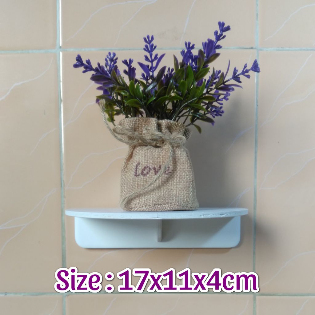 Jual Rak Dinding Dekorasi Minimalis Model Setengan lingkaran 17cm