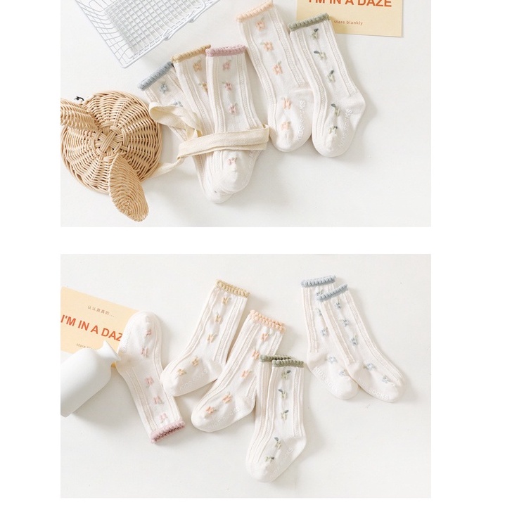 0-3 thn | KAOS KAKI RUFFLE BAYI ANAK IMPOR NEWBORN SOCKS PEREMPUAN catalog QN QBC