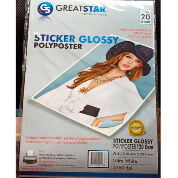 

Uy9Code Sticker Glosy Polyposter greatstar A4/20(terbaru)Q1A8