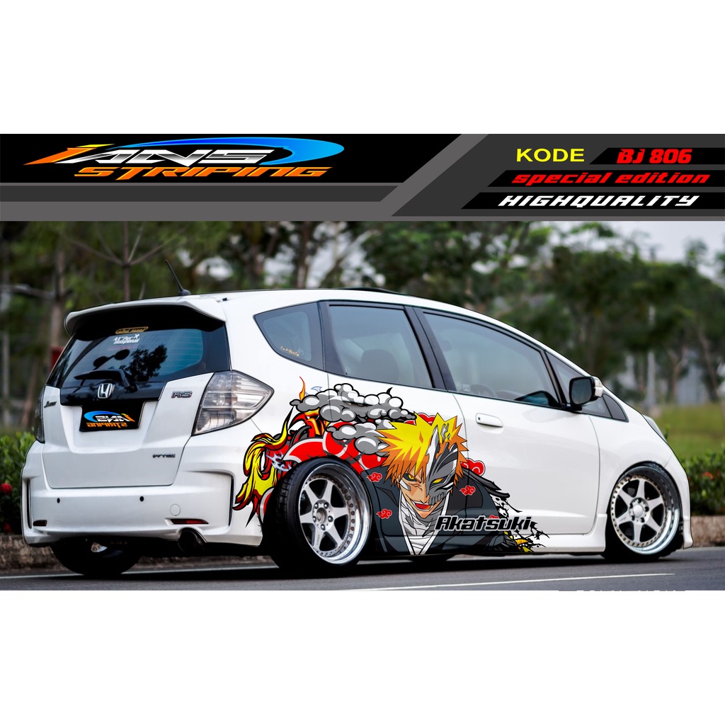 VARIASI STICKER MOBIL HONDA BRIO / JAZZ RS / MOBILIO / AGYA / YARIS / ATOS / STICKER MOBIL