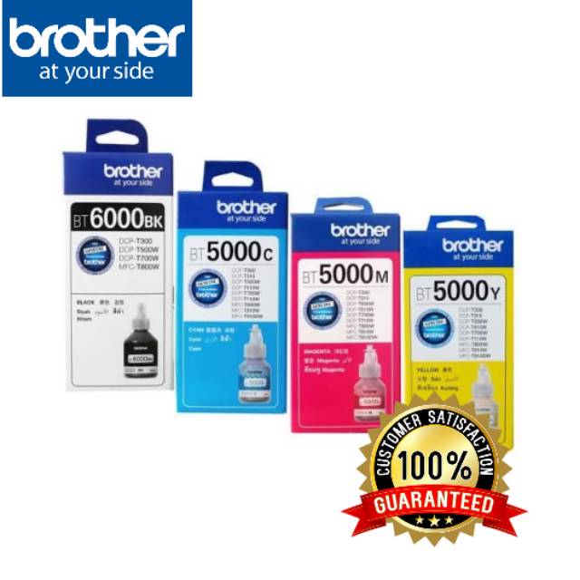 Tinta Brother BT6000BK/BTD 60BK &amp; BT5000 Original untuk DCP-T300, DCP-T500W, DCP-T700W, MFC-T800W