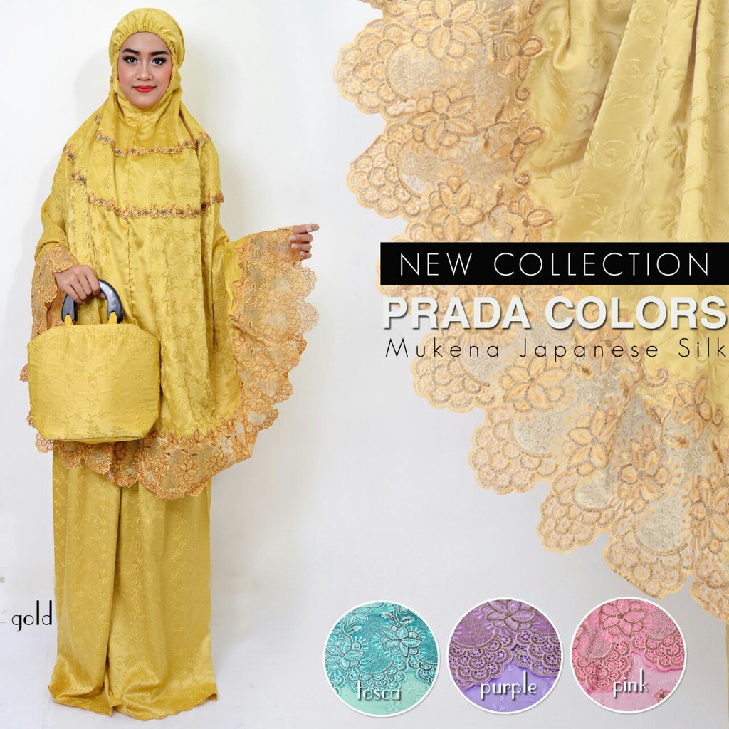 Exclusive mukena Prada color