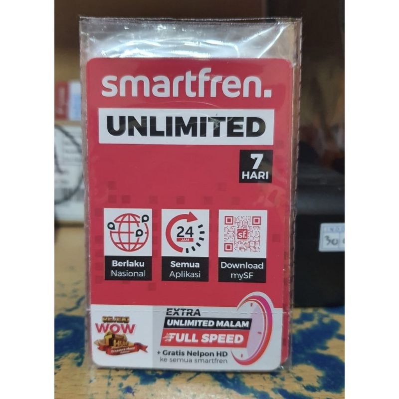 Voucher smartfren unlimited 1Gb 7hari