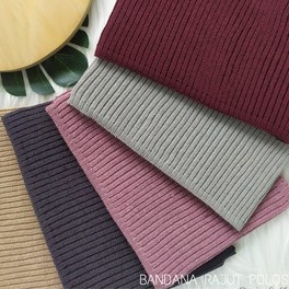 CIPUT BANDANA RAJUT POLOS SALUR PREMIUM 99 ID