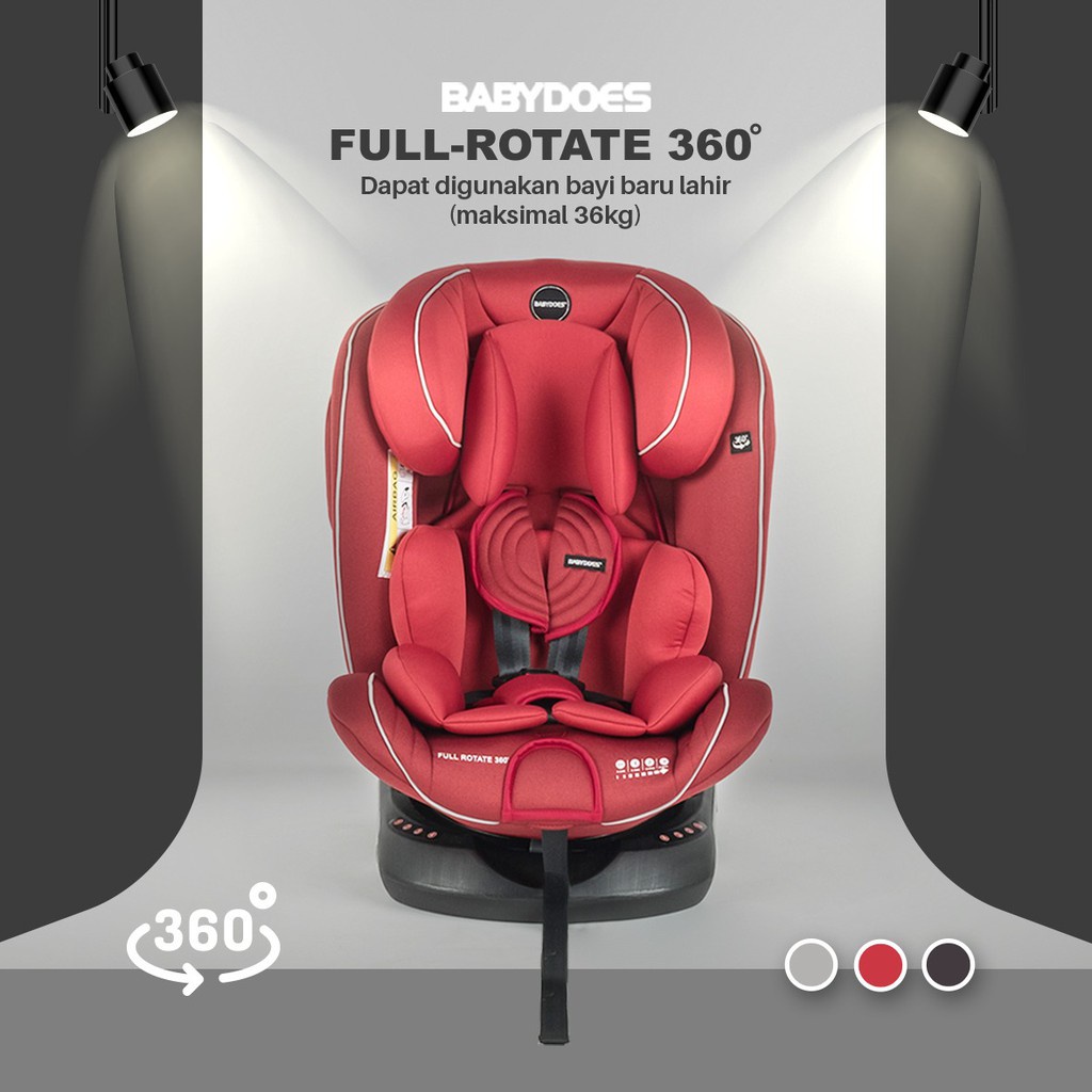 Makassar - Carseat Babydoes Isofix Full Rotate 360 Derajat CH 8735 ( New Model ) / Transporter 8738 SN ( 360˚ Rotated ) ISOFIX Kursi Mobil Bayi