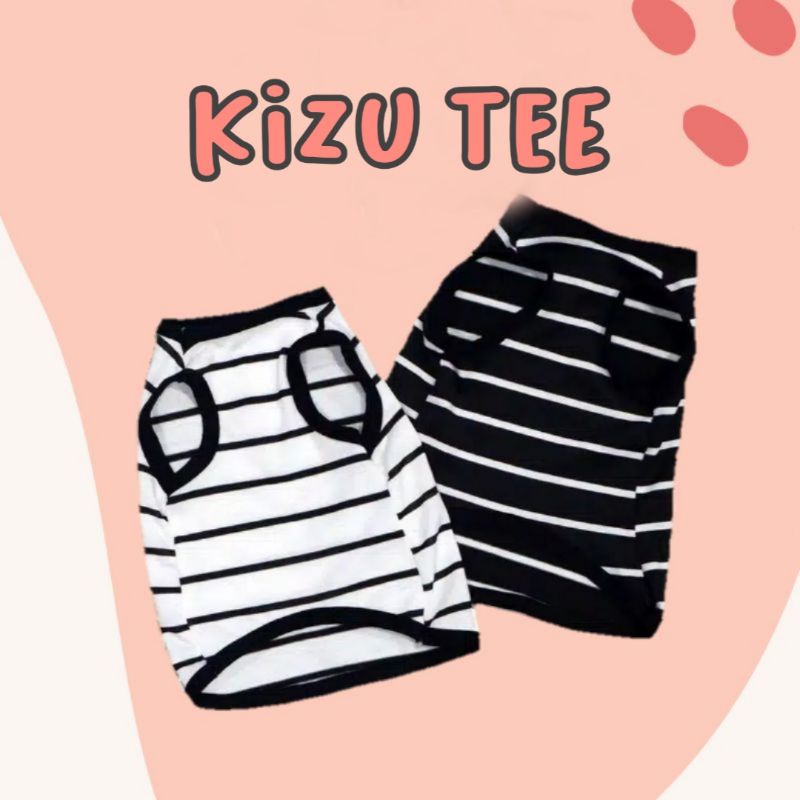 [BAJU KUCING/ANJING] Black/White Strip Zebra T-Shirt