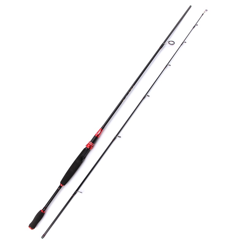 Kabinwang Joran Pancing Spinning/Baitcasting Carbon Fiber 2 Segments 2.1M - KB361