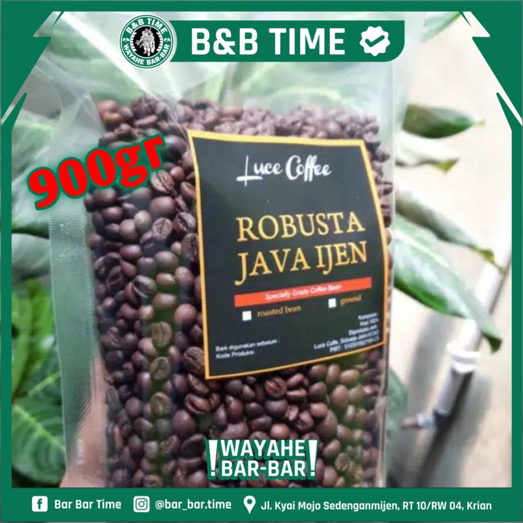 

[ORIGINAL] Kopi Robusta Java IJEN 900gr - biji atau bubuk