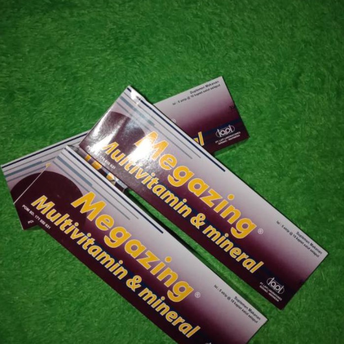 Vitamin C , E , Zinc Megazing Multivitamin dan mineral per box