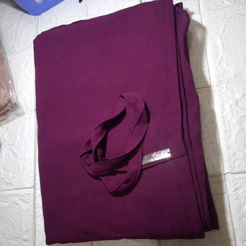 Thewa//khimar kenanga tali ori Thewa-Maroon gelap/burgund
