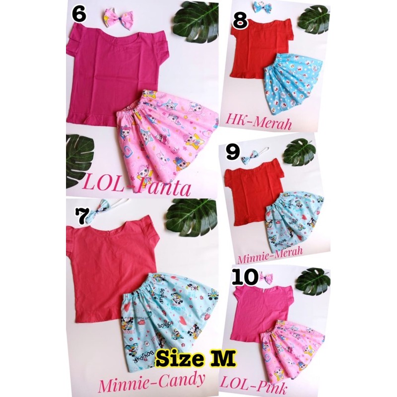 Set rempel ruffle rok bayi free headband untuk 0-4 tahun nablfashion