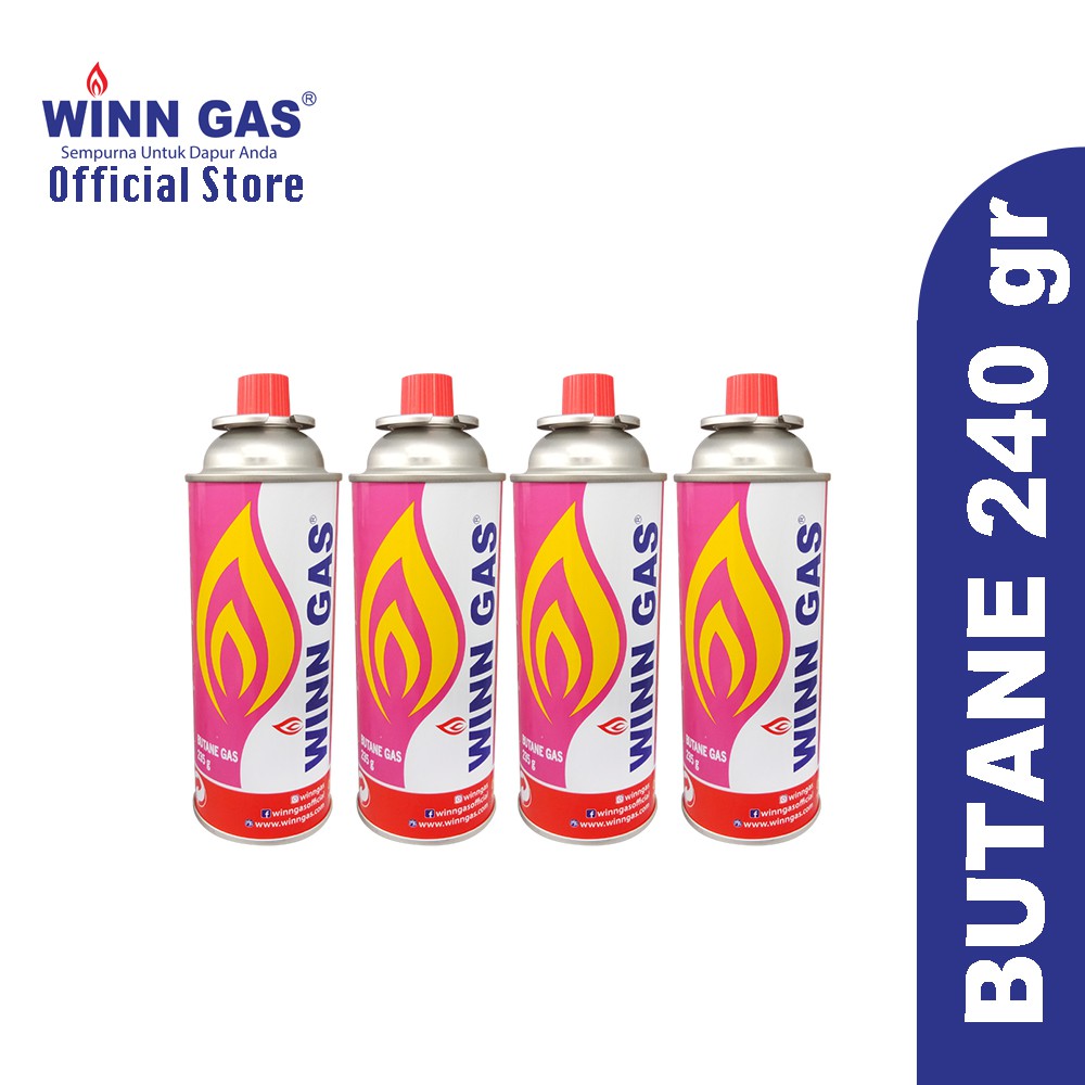 Winn Gas Butane Gas Portable 4pcs